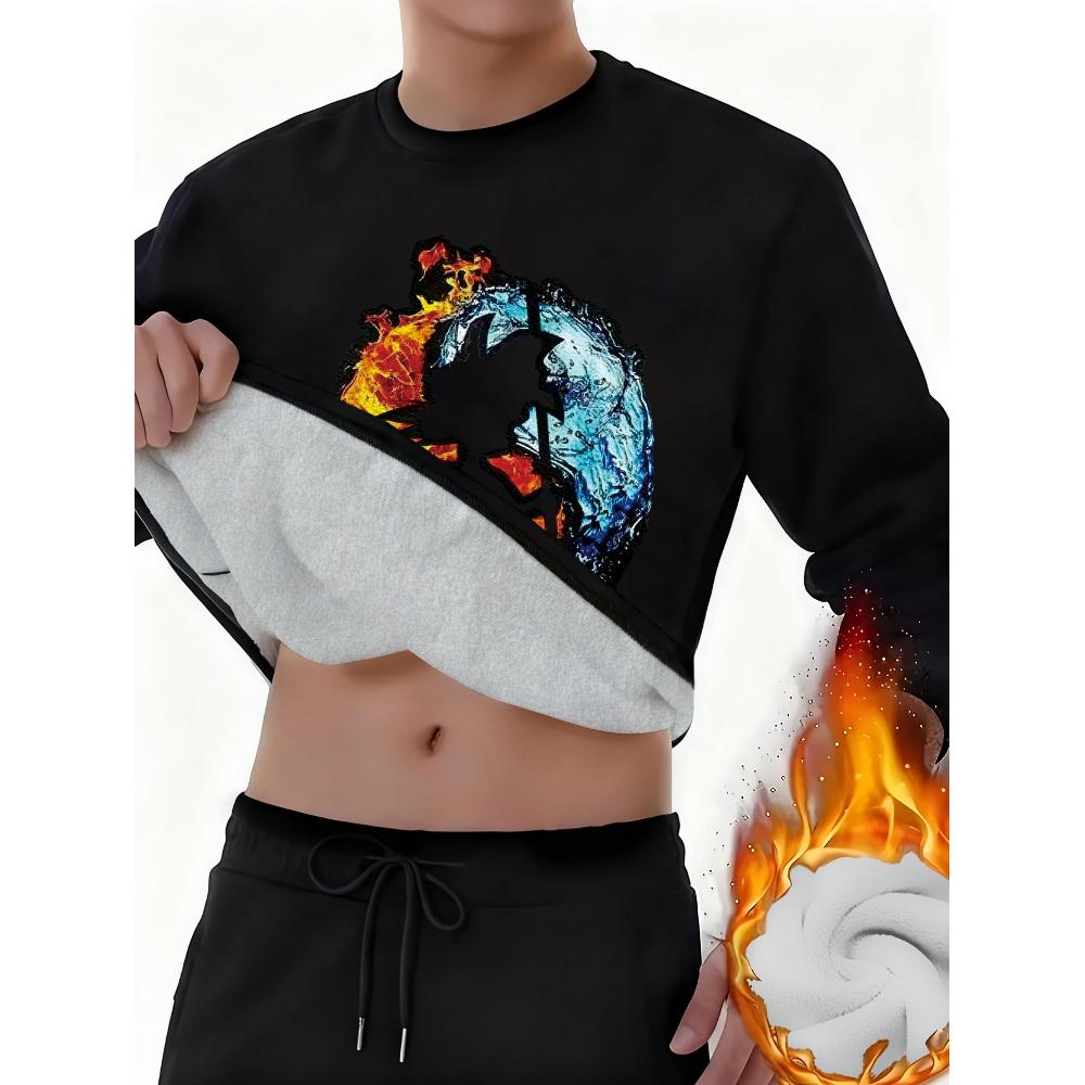 Термобелье из флиса Dralon Fire & Water Goku, утолщенное, холодостойкое, приятное к коже, прилегающая домашняя одежда