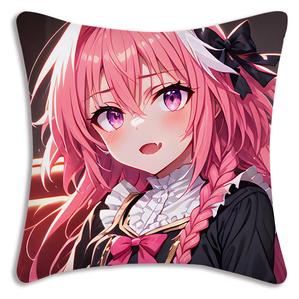 Аниме F-Fate Apocrypha Астольфо Наволочки Мультяшные Декоративные для Дивана Домашние Двусторонние Короткий Плюш Милая Наволочка