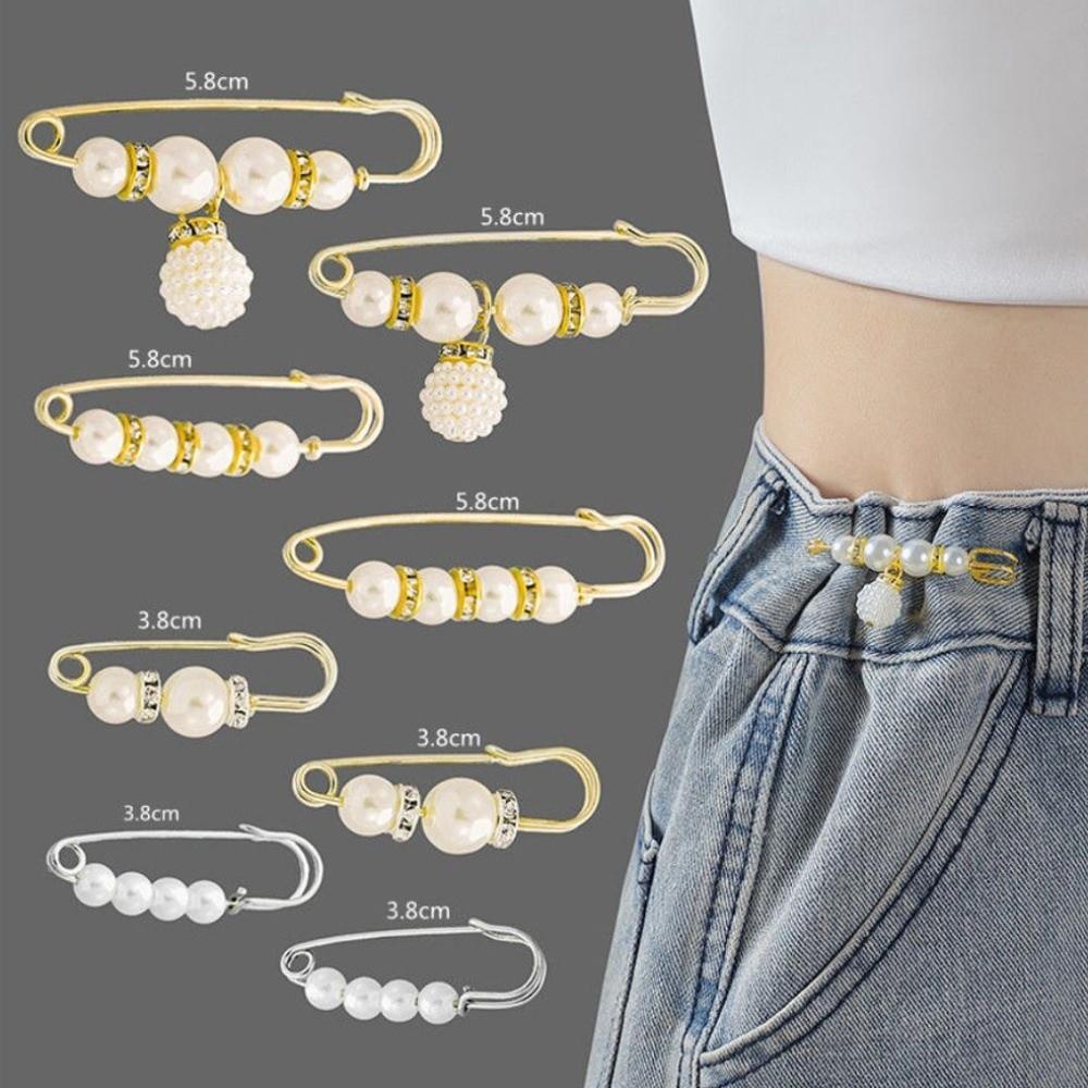Tightening Pin Accessories Waist Pin Brooch Waistband Pin Clothing Brooches Set Dress Shawl Clips