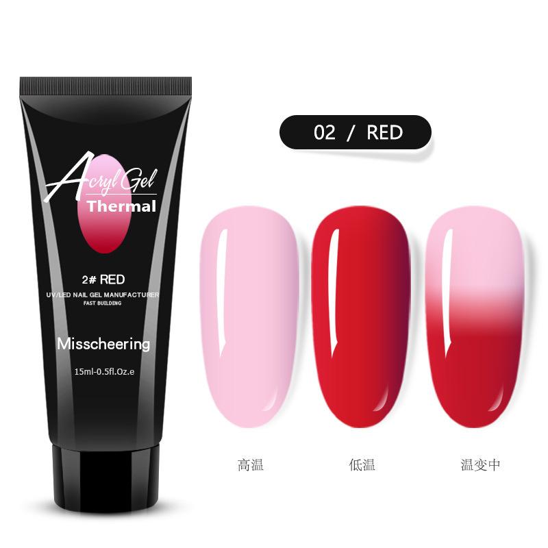 Nail Art Термостойкий Кристаллический Клей для Наращивания, Крем Для Быстрого Наращивания Ногтей, Твердый Кристаллический Клей Без Бумаги 15 Мл