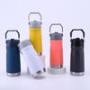 304 Stainless Steel Portable Sports Kettle Large Capacity Portable Mountaineering Pot Car Cup with Straw