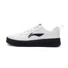Li Ning Chuyun Retro Minimalist Casual Non-Slip Lightweight Breathable Low-Top Skate Shoes Women Sneaker Off-White Black AGCV190-4