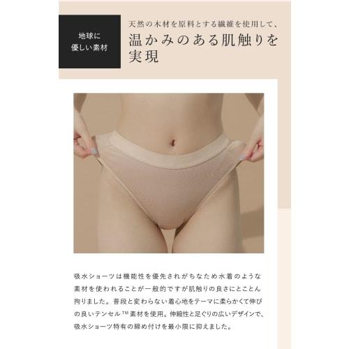 Rine Full 100ml Absorbent Sanitary Panties, Absorbent for Menstruation, Antibacterial, Deodorizing, Absorbent (Small, Black)