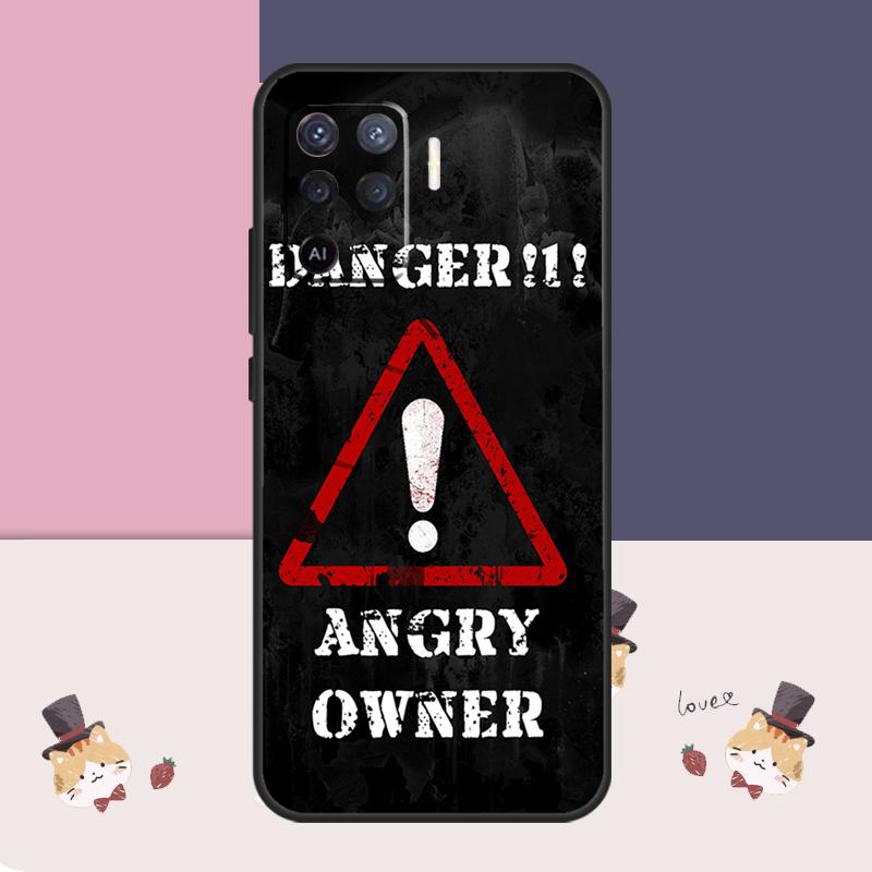 Предупреждение Гнев Опасность Владелец Чехол Для Oppo A38 A58 A78 A98 A54 A74 A94 A18 A57 A17 A77 A80 A60 A40 A96 A76 A16 A15 A5 Pro