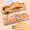 Capybara Kuromi Cinnamoroll Pochacco Password Lock Doublesided Organizer For Elementary Students Storage And Travel