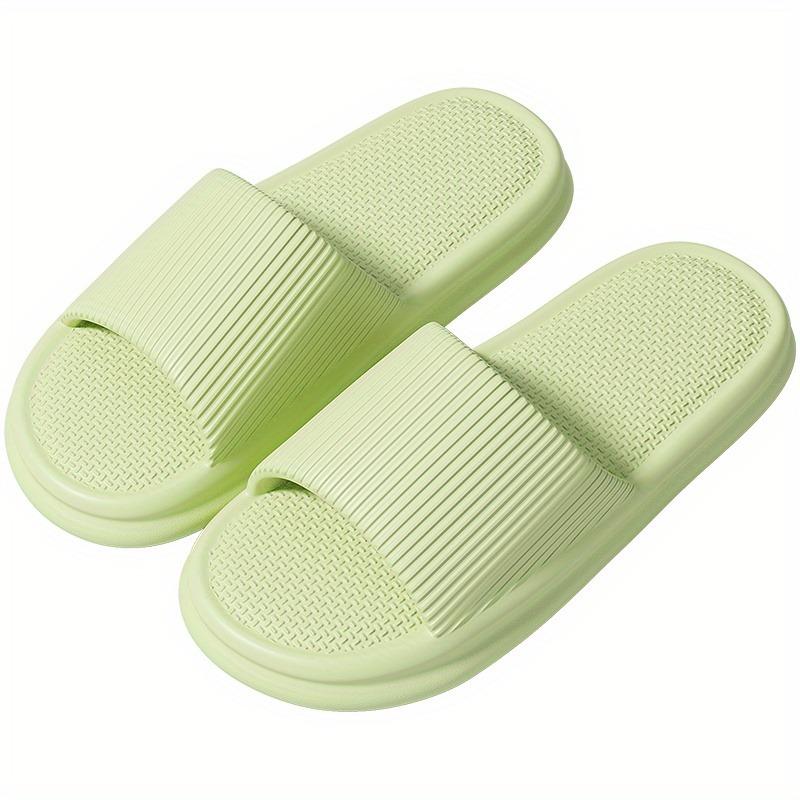 Order A Size Up Summer Slippers Flip Flops Man Indoor Home Woman Shoes EVA Soft Soled Slippers Shower Home Slides Couple Non-slip Casual Sandals