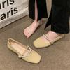 Mary Jane with Skirt Small Leather Single Shoes Women's 2025 Spring and Autumn New Gentle Flat Shoes