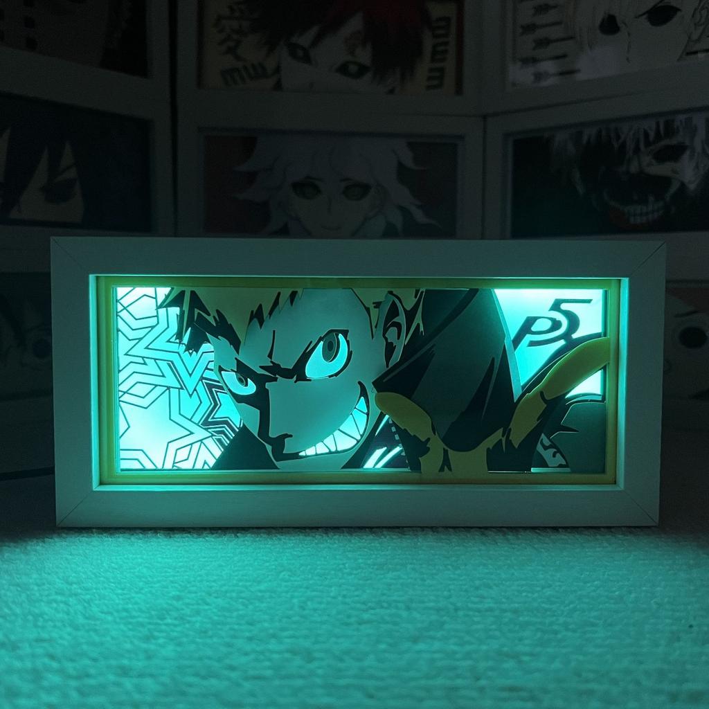 Attack Titan MDF Wood Frame LED Night Light Anime Paper Cut Lightbox for Bedroom Decoration Drop Shipping 5V Input Voltage