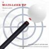 OKHEALING Carbon Fiber Pool Cue Black Technology Billiard Cue Sticks 12.4mm Tip Radial Pin Joint 147cm Length 19~20oz Weight, Red