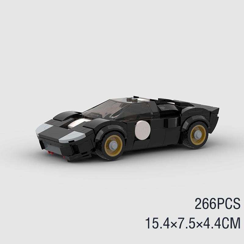 MOC City Speed Racer Классический Суперкар Строительные Блоки Кирпич Гонки Супер Техника Креативный Гараж DIY Набор Транспортное средство