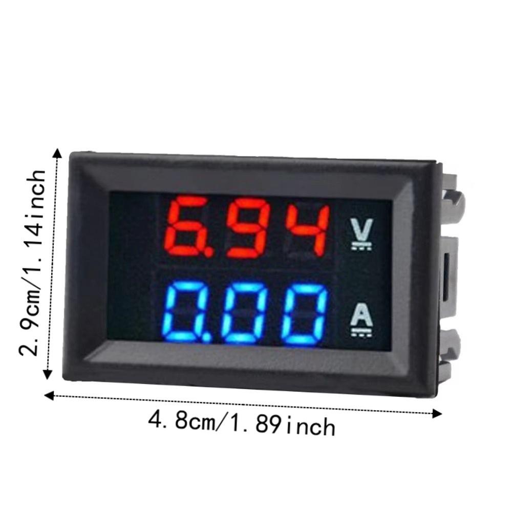 LED Digital Voltmeter Ammeter Blue + Red Volt Meter Power Display Meter Voltage Tester Tool