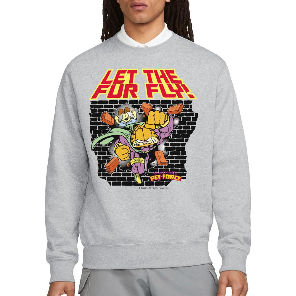 Garfield Unisex Adult Let The Fur Fly Sweatshirt