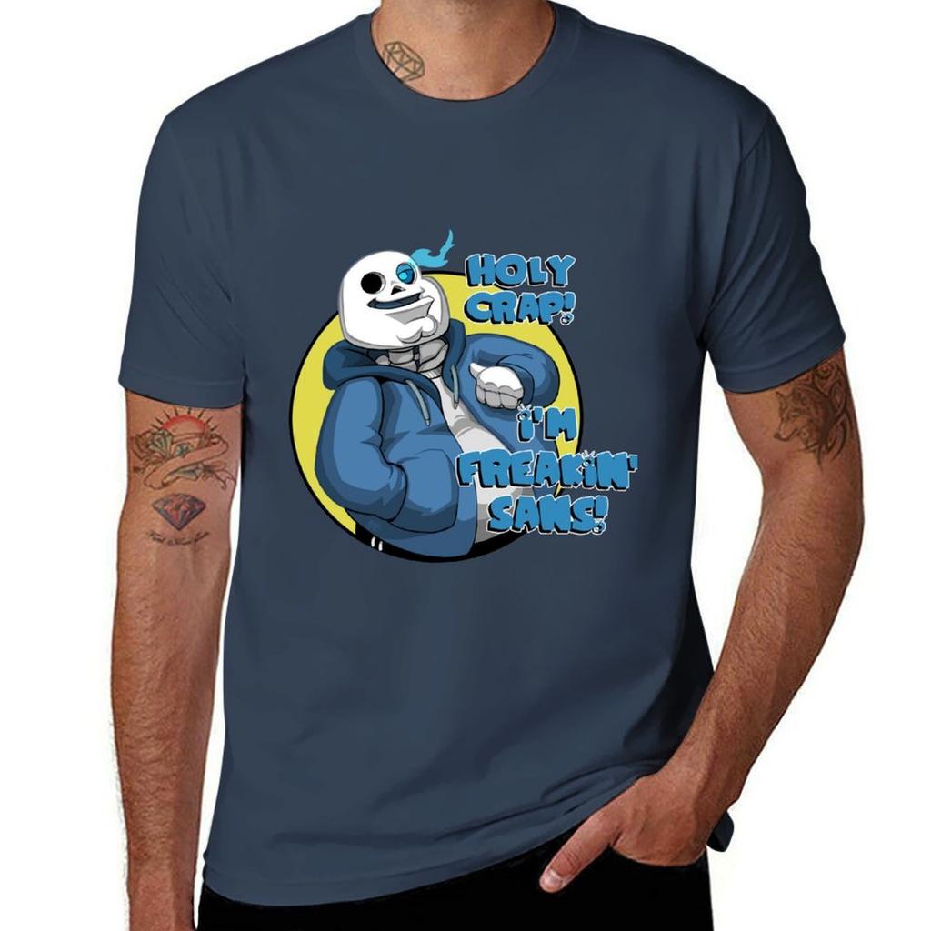 Holy Crap Im Freakin Sans Tshirt Water Resistant Casual Tshirt