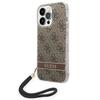 Guess Guohcp14Lh4Stw Iphone 14 Pro 6,1 Brązowy/Brown Hardcase 4G Nadruk Pasek