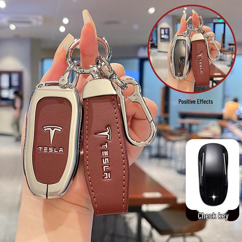 Защитный чехол-брелок для Tesla Model 3/Y/X с полной застежкой