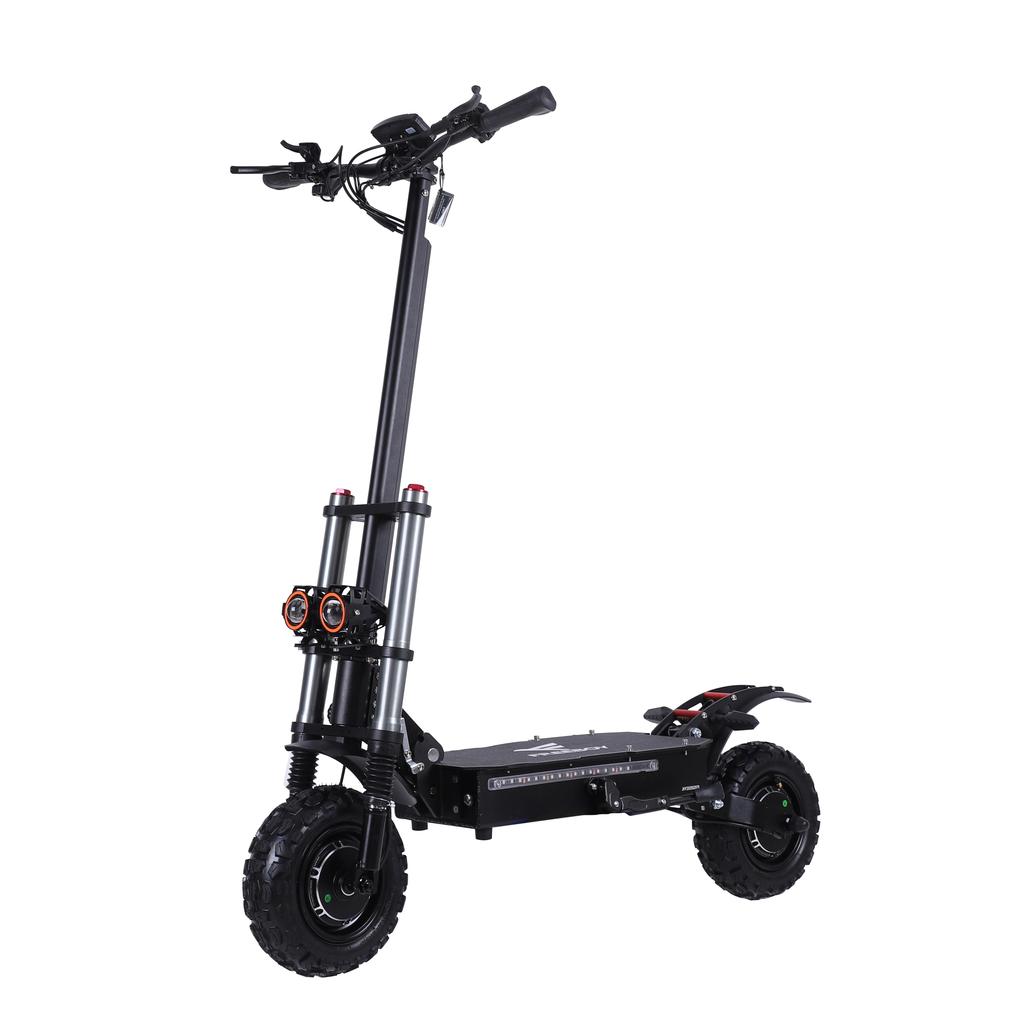Электросамокат Freeboy J30MAX с двумя моторами, аккумулятор 60В 38Ач, светодиодный дисплей NFC и двойная гидравлическая подвеска