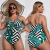 New Swimwear Women's Dress System Sexy Multi Color Printing Large Size Swimwear 4XL