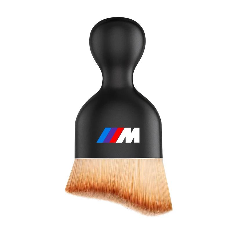 Car Badge Dust Brush Interior Detail Gap Air Vent Cleaning Soft Brush For BMW M Power Performance F10 F31 E36 E39 E87 E90 X3 X5