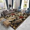 Роскошные большие ковры в европейском стиле для гостиной, золотое украшение, домашний салон, коврик под диван, нескользящие моющиеся ковры для спальни