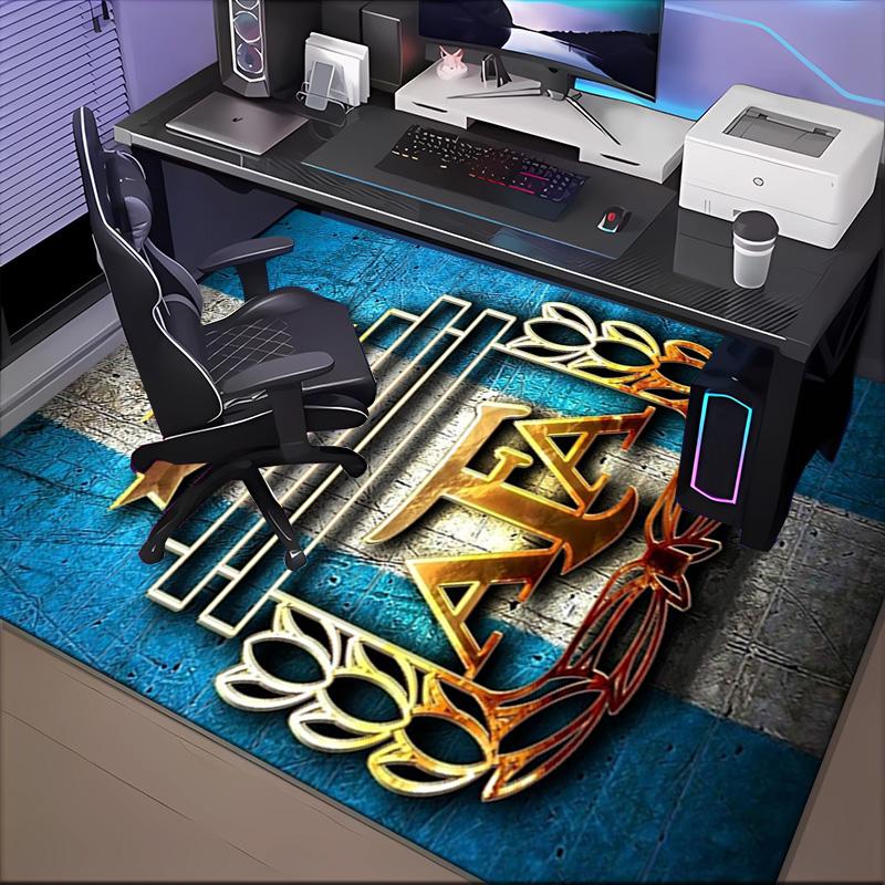 Argentina Football club Printed Office Carpet Chair Cushion Entryway Rug, Rugs for Living Room, Bedroom Christmas gifts