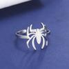 Stainless Steel Spider Man Ring Hot-selling European and American Trendy Products, Dark Wind Plane Cutting Hollow Spiderman Rings for Men