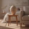 Vase with Narrow Opening Ceramic Bottle Vase Minimalist Wabi-Sabi for Living Room, Entryway