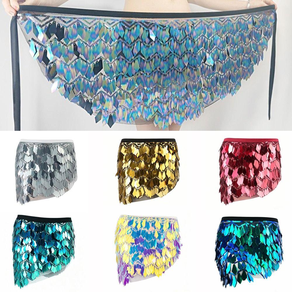 Lace-Up Design Belly Dance Skirt Wrap Style Performance Costume Skirt  Dance Performance