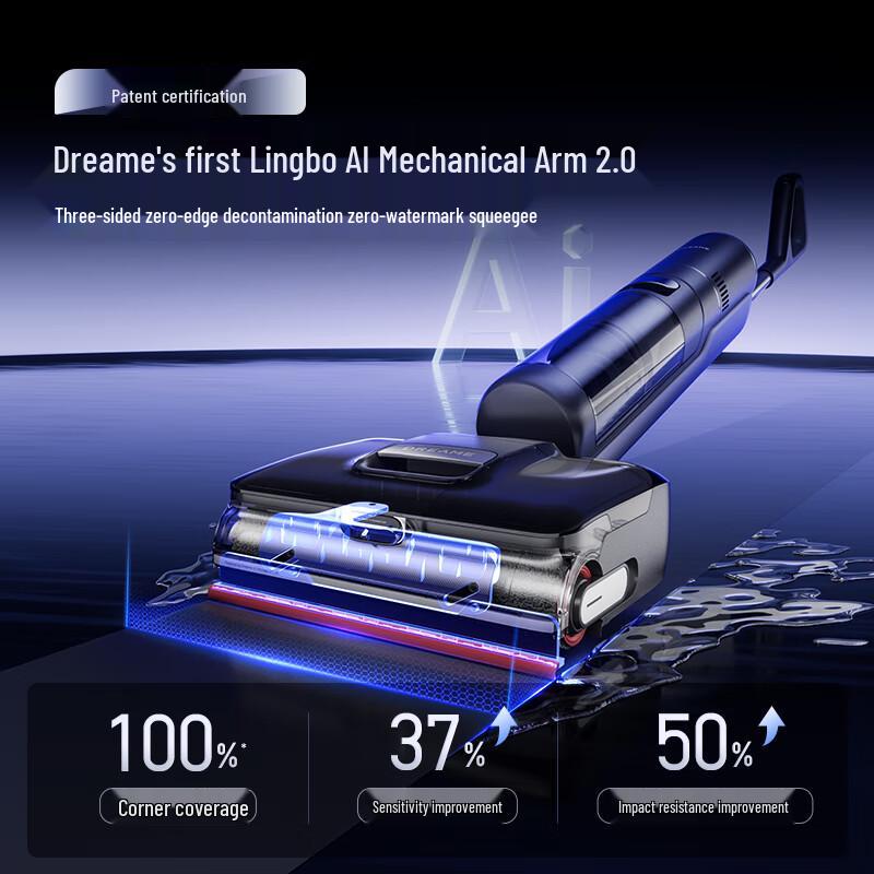 Беспроводной влагоуборочный пылесос Dreame T50 Ultra с роботизированной рукой и пенной мойкой