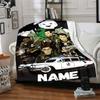 Custom Name Ghostly Urban Legends Party Blanket For Couch Bed Plush Cozy Fuzzy Blanket Super Soft Warm Blankets For Fall And Winter 0916147