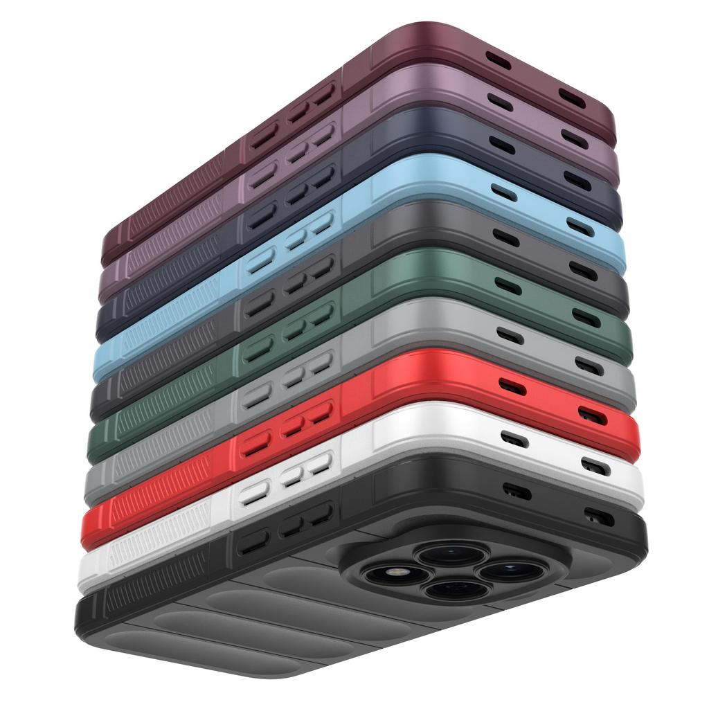 Роскошный противоударный бампер из настоящего силикона для iPhone 17 16 Pro Max Samsung S25 Xiaomi Oppo Honor Google Защита от падений Ударопрочный Однотонная задняя крышка