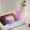 Silicone Candle Mold DIY Roman Column Wax Candle Mould Ancient Greek Pillar Decorations Making Mould Plaster Crafts