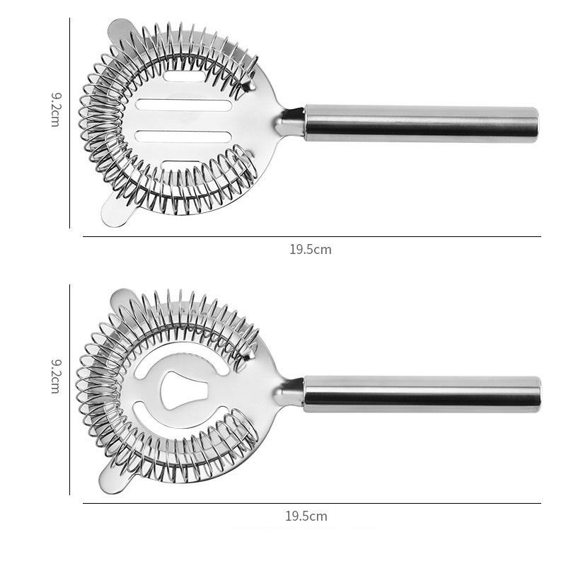 Фильтр для коктейлей из нержавеющей стали, фильтр для льда, барный фильтр класса люкс, профессиональные инструменты бармена, круглый сепаратор льда