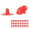30 Set Hummingbird Feeder Flowers Hanging Bird Feeding Ports Replacement Parts Garden SuppliesRed