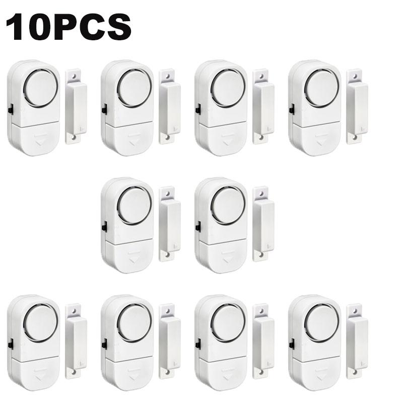 1-10 шт. беспроводной дверной датчик мини-окна дверная сигнализация магнитный датчик беспроводной домашний оконный дверной вход анти-вор охранная сигнализация 90 дБ