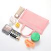 Pink mesh multi-pocket mini makeup bag Swimming bag Portable travel storage bag Portable bath bag Beach bag one pack