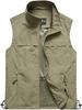 Moilyuko Outdoor Ideal for and Mesh UV and Mo108 Men's Vest, Photographers, Fishing, Photography, Vest, Lightweight, Multi-functional, Protection,