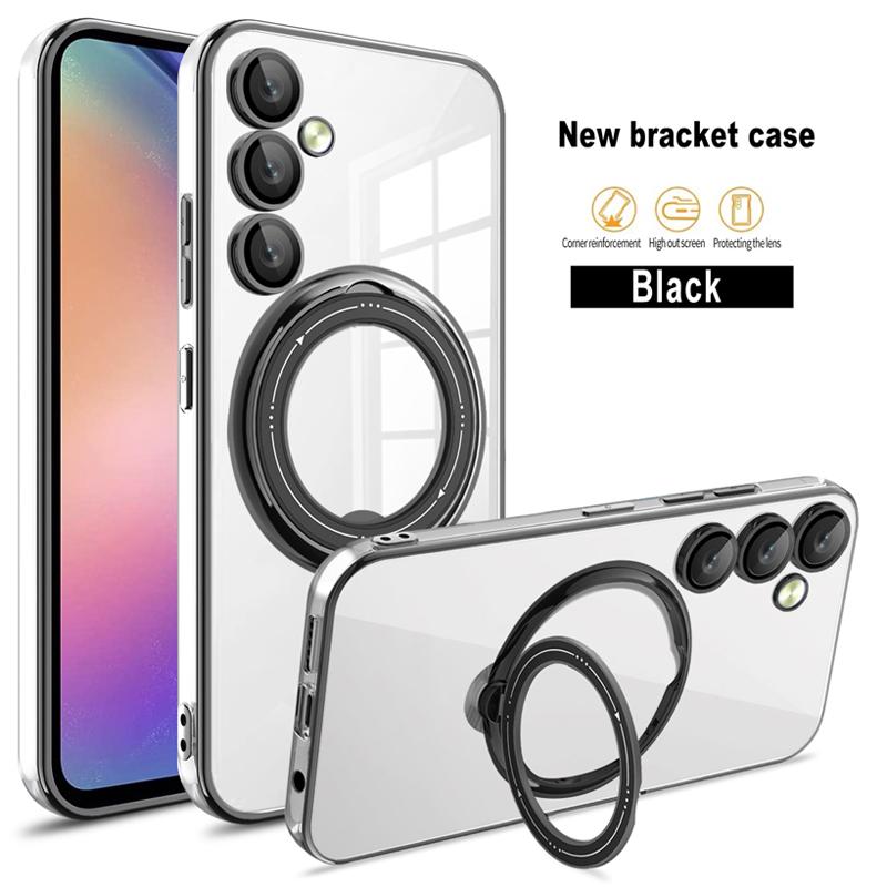 Прозрачное кольцо с мягким покрытием для чехла для телефона Magsafe для Samsung Galaxy S23 S22 Ultra Plus S20 FE A04S A14 A24 A34 A54 A13 A32 A52 A12 4G 5G, силиконовый чехол