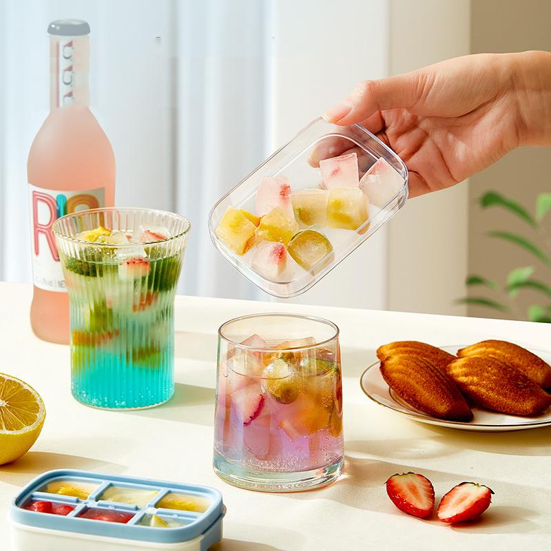 Форма для льда с 6 сетками и крышкой. Мини-форма для кубиков льда. Легкосъемная форма для льда со съемной крышкой. Форма для приготовления льда. Форма для льда своими руками.