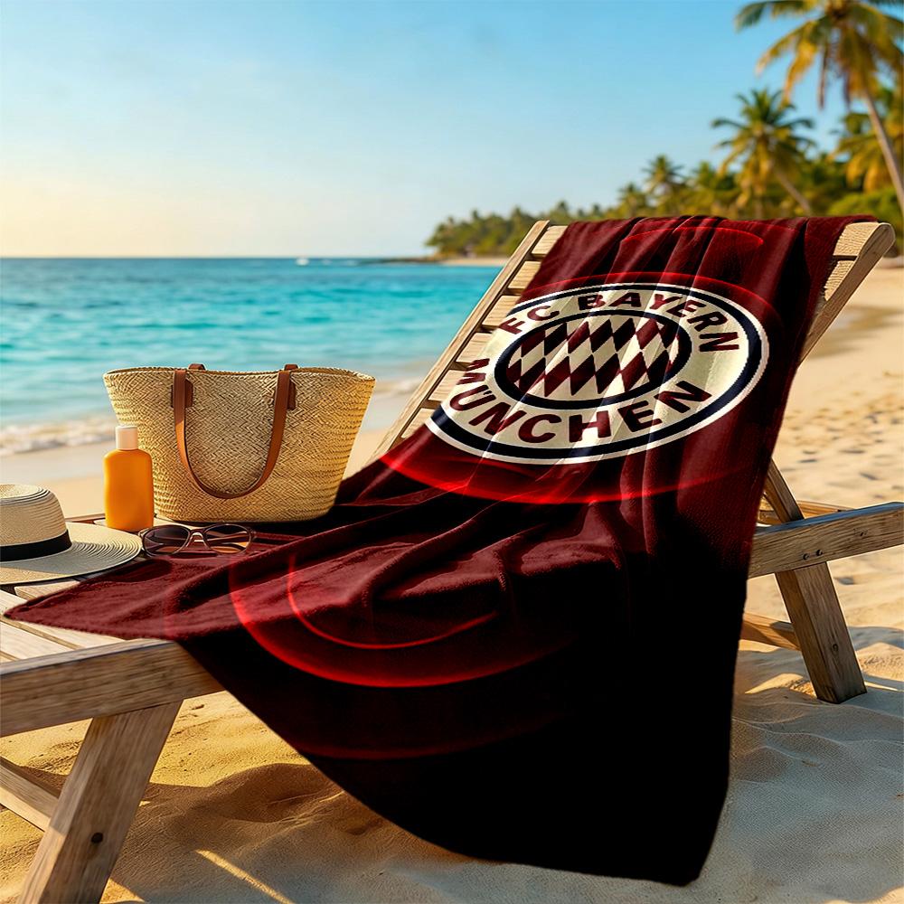 Bayern Munich Beach Towel Super Soft Microfiber Quickdry Fabric Comfortable Lightweight