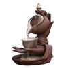 Incense Burner Ceramic Creative Feng Shui Decorations Buddha Hand Backflow Incense Burner Desktop Ornament