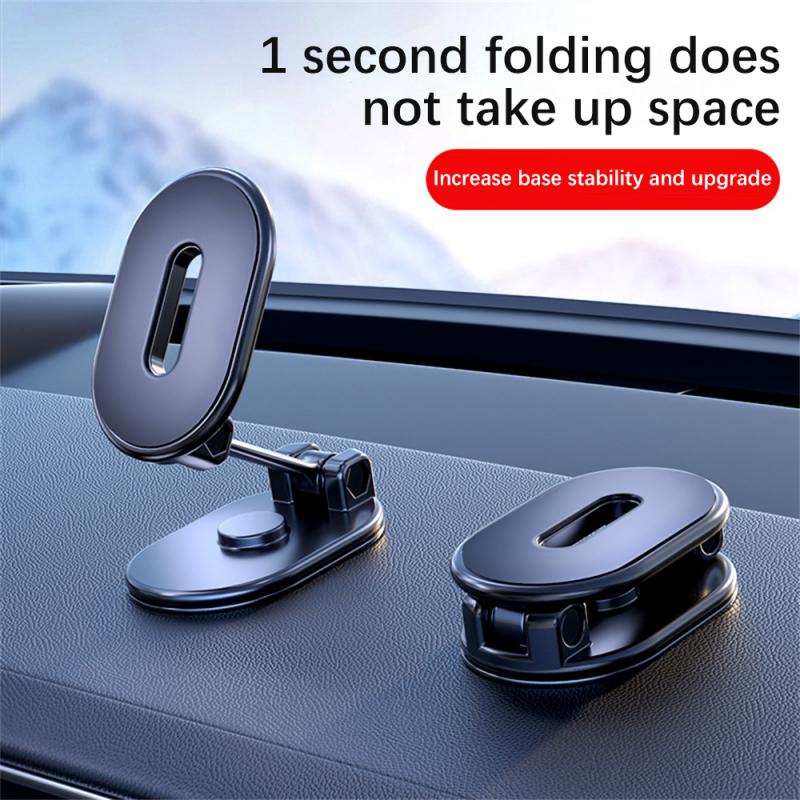 Магнитный автомобильный держатель для телефона из цинкового сплава, складной телескопический, вращающийся под разными углами, плавающий экран, навигация, кронштейн для телефона