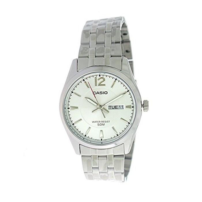 Casio MTP-1335D-7A Quartz Men's Watch - White Silver/Silver