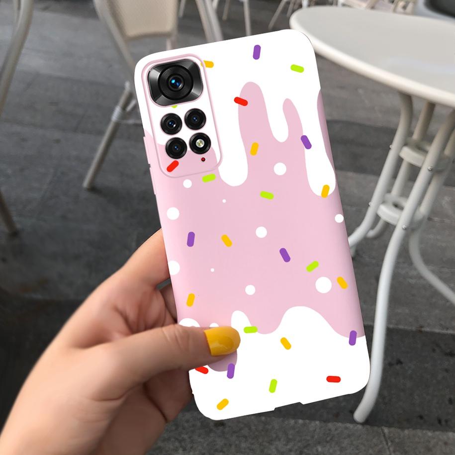 For Xiaomi Redmi Note 11 Case 2022 Slim Silicone Soft Flower Phone Cover For Xiaomi Redmi Note 11S Bumper Note11 Pro Plus Fundas
