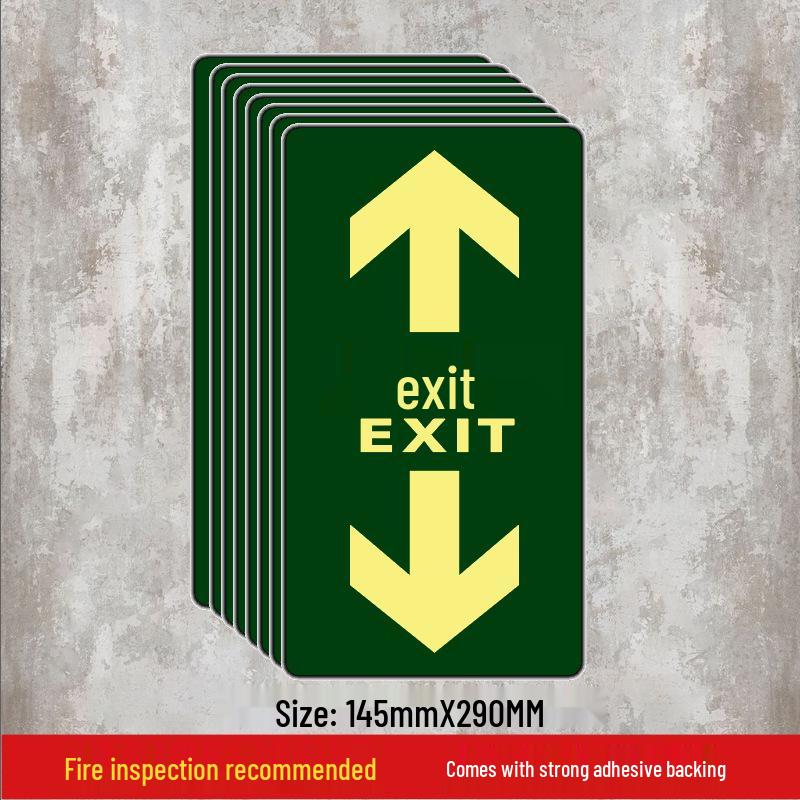 Luminous Self-Adhesive Floor Sticker for Fire Exit and Evacuation Pathway