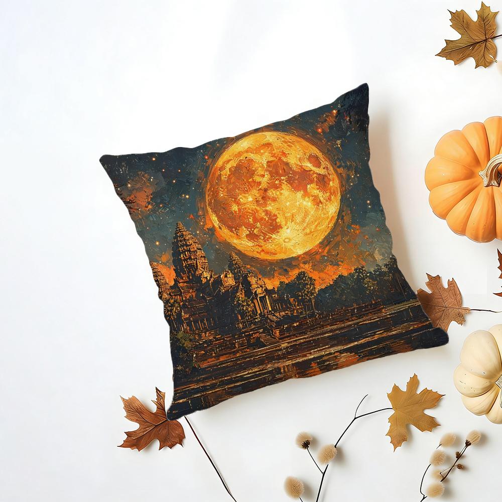 Angkor Cushion Cover Iceland Washable Linen Soft for Daily Sofa Bed Home Room Decor