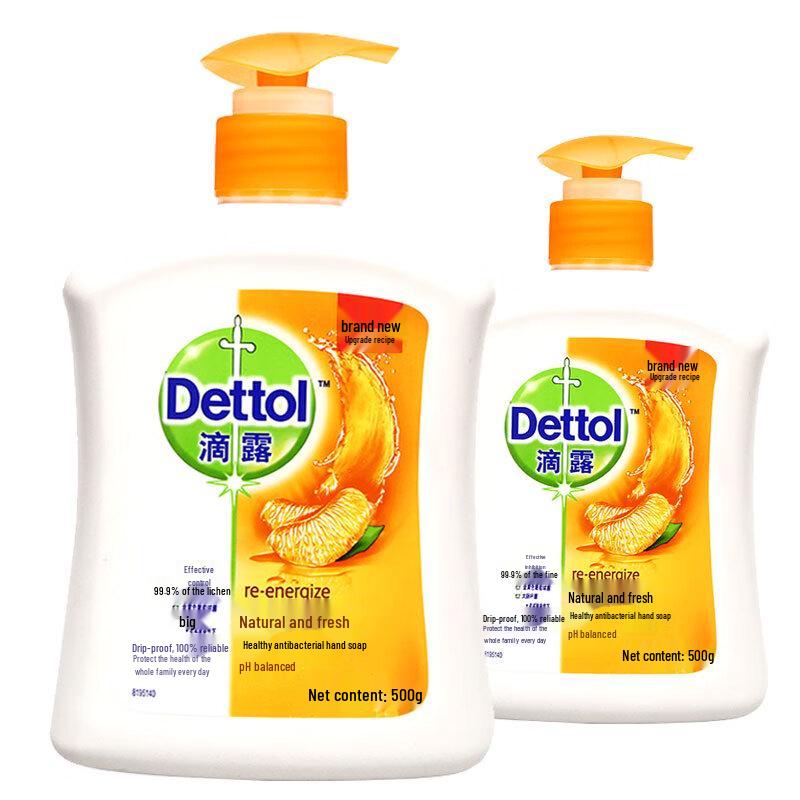Dettol Здоровое жидкое мыло для рук двойная упаковка