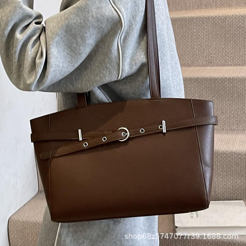 Premium Sense Large-capacity Bag Women's 2025 New Spring and Summer Commuting Versatile Shoulder Bag Fashionable Portable Tote Bag