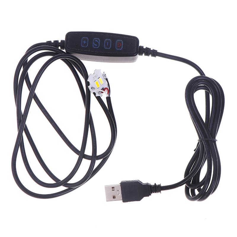 1 шт. USB-разъем Dc5V светодиодные лампы онлайн-переключатель регулятор яркости с кабелем 2 метра 1 Вт 3 Вт 6 Вт 10 Вт световая плата