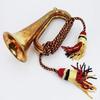Musical Brass & Copper Cavalry Bugle with Silk Rope Australian Military Forces Batch Vintage Ceremonial Bugle