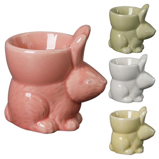 Керамическая подставка для яиц в виде кролика, подставка для яиц в виде кролика, декор для стола для завтрака, подставка для яиц всмятку, кухонная утварь, пасхальное украшение